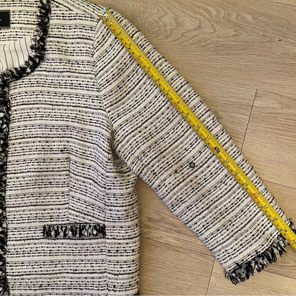 Le Chateau Black & White Tweed Blazer Jacket Designer Inspired SZ XXL - Picture 13 of 16